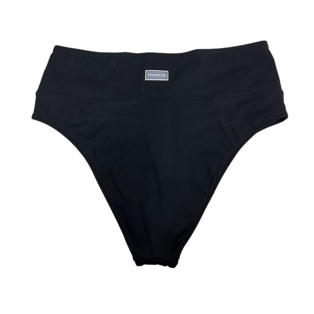 Fabletics High-Waisted Cross Over Swim Bottom - Picture 3 of 4